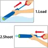 6 Pacote de armas de água atirador Super espuma de espuma Soekers Blaster Squirt Guns Pool Toy Plástico Manuse