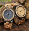 Bobo Bird Original Men Men Complete Complete Calendar Watches Quartz Wood Bracelets Drop Wholer China Luxury Watch for Men4525331