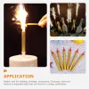 Cougies en verre ambre bougeur King of Sparklers pack de 6 enveloppements d'or enveloppe étincelante pour le service de bouteille Mariage d'anniversaire Sweet