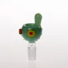 2pcs/box Wholesale In Stock Green Color Cute Cactus Model Cheap Mini Glass Bowls 14mm Joints Glass Smoking Bowls for Smoking Glass Bong