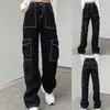 Jeans femminile streetwear pantaloni lunghi pantaloni denim a metà gamba larga gamba dritta pantaloni larghi e larghi vestiti vintage degli anni '90