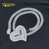 Gioielli hip hop personalizzati Baguette Baguette Baguette Diamond 925 Sterling Sterling Iced Out Moissanite PendantDesigner Jewelry