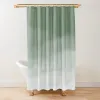 Установите шалфей зеленый акварельный омбр занавеска для душа ткань полиэстер водонепроницаемые современные душевые шторы декор для ванны с 12 крючками