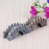 Résine Mini Bridge Garden Decorations Miniature Landscape Fairy Garden Moss Terrarium Decoration Tool Crafts LL