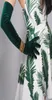 Velvet Gloves 60cm Long Style Green Velour High Elastic Gold Velvet Woman Gloves Touchscreen Mobliephone For Dance Party WSR01 2011083924