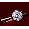 Полоса Rings цена дамы обручальное кольцо круглое кубическое циркон пальцы rvery дешевый 925 Sterlsilver Fashion Sirew Jewelry J240429