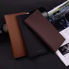 Wallets Cowskin Long Purse For Men Wallet Business Men's Thin Soft 2024 Top Leather Brand Design Card Holder Slim Coin