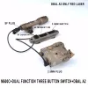 Lights Tactical Dbala2 Red Dot Sight Sying Green Laser M600 M300 Ficklight Light AirSoft Accessories Dual Remote Pressure Switch