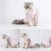 Ubrania psa garnitur przeciw liznaniom sterylizacja sterylizację ubrania kota do małych kotów oddychające oddychające szczeniaki anty-scratch kamizelka do ciała