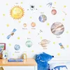 Наклейки на стены девять планет вселенная детская комната украшены разнообразными творческими
