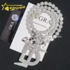 Anpassad brevhänge silver 925 VVS Moissanite Iced Out Diamond Hip Hop smycken halsband kubansk kedjebrev hänge desiger smycken