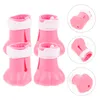 Costumes de chats 4 PCS Couvertures de griffe de couverture de silicone pour les chats adultes Bottises petites bottes de gel de silice uniquement