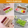 Speicherflaschen Snackal Box Kühlschrank geteilte Servierschale Snack Organizer Haustier wiederverwendbarer Lebensmittelplatte Tragbarer Kühlschrankhalter