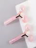 Beleza Facial Skin Care Massager 3D Jade Roller Faclet Fore Slimming Tool Stone Stone Crystal Pink Rose Quartz Roller Anti Agin8647215