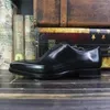 Chaussures décontractées Sipriks Luxury Men de luxe Italien Fabriqué à la main Goodyear Robe Welted Coue importée Cuir entier Cut Plaine Oxfords Elegant Black