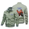 Giacche da uomo 2023 Autunno/Inverno New Fashion Vendita a caldo 93 Mark Racing Motorcycle Cycling Giacca per esterni per esterni giacca antivento T240428