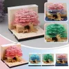 OMOSHIROI BLOC 3D BOOARPAD MEMO PAD 2024 CALENDA SCULPTURE MAIN TORN TORN PAPIER ANNIVERSAIRE ART 3D PAPIER HOUSE Remarque Gifting G2U3 240411