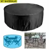 Covers Outdoor Garden Furniture Round Cover Table Chair Set Waterproof Oxford Wicker Sofa Protection Patio Rain Snow Dustproof Cover