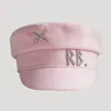 Jesienna zima sboy caps kobiety wełniane litera diamentowa czapki baker boy cap s-xl 240419
