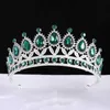 Tiaras Baroque Princess Rose Red Red Crystal urodziny Tiara Crown 2023 NOWOŚĆ ELEGANTOWANA TIARA WEDLIA SUKIET HAIR