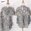 Женские блузки Pulabo Fashion Summer Y2K Off-Bloyder Floral Loose для женщин с коротким рукавом из шифоновой рубашки Blusas Para Mujer Corean