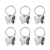 6pcs Butterfly Star Pendant Hair Clip voor vrouwen Braid Trendy Metal Rings Diy Western Style Accessoires Girls Hoofdtooi Tocado