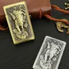 Retro Fashion Relief Metal Kerosene Lighter Tiger Constantine Bronze Lighter