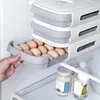 Бутылки для хранения свежие ящик для яиц с ящиком с крышкой тип кухонной холодильник -контейнер -белый