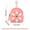 Keychains Fashion Coin Purses Keychain Pu Leather Pendant Key Organizer Luxury Söta plånbok Keyring Holder Charm Bag Gifts