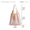 Hobo Mabula Nylon Solid Color Woman Tote Handväska enkel avslappnad axelväska Återanvändbar shopping Lätt kvinnlig handväska