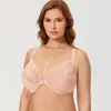 BRAS Kvinnors plus-storlek Lace Racerback Front Stängning BRA Full Figur T-shirt för kvinnor Ingen stoppning Underwire Kvinnliga underkläder