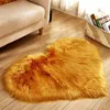 Carpets Heart Shape Fluffy Rugs Washable Faux Fur Rug For Kids Bedroom Home Decoration Sofas Cushions Mat Soft Carpet Sheepskin D30