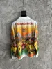 2024SS Modna moda nadrukowana koszule z długim rękawem Hawajska koszula