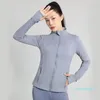 LU-088 2024 Yoga Jacket Womens Define Workout Sport Coat Fitness Jacket Sports Quick Dry Activewear Top Solid Zip Up Sweatshirt Sportwear Hot Sell