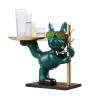 Sets Bulldog Cool Sculpture With Pallet Resina Arte Figuras Artesanato de Entrada Candros Domundos de Gestas para Cabinas de Escritório para Office