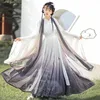 Ethnic Clothing Ancient Hanfu Lady Spring Summer Chinese Style Jin Made Original Clothing Folk Dance Wear Elegant Fairy Princess Cosplay Costume