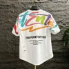 Men's T-Shirts Tops Print Male Tees Shirts Heather Mens T-shirt Alphabet Watercolor Kpop Korean Popular Clothes Fashion Trendyol Wholesale Xl J240429