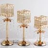 Candele candelabri 1 PC Accessori per la casa in cristallo in oro in stile europeo Ornamenti Cena a lume di candela