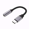 2 In 1 lader- en audiotype C -kabels Oortelefoon Hoofdtelefoonaansluiting ADAPTER CONNECTER KABEL 3,5 mm AUX -hoofdtelefoon voor USB -kabels