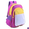 Mochilas 2021 DIY Backpack de transferência térmica Sublimação de shoders em branco bolsas colorf de Natal estudantes juniores bolsa de bolsa de escola gi otu0u