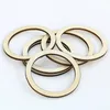 Decorative Figurines 50pcs Wooden Ring DIY Jewelry Accessories Annulus Handicraft Making Home Decor Crafts Holiday Party Hanging Circular