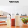 Storage Bottles Kitchen Tissue Transparent Squeezing Bottle Seal With Covered Takano Sauce Extrusion Five-hole Honey