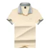 2024 Mens Polo Shirt Designer Letter Print Rapel mode Korte mouwen Polo shirt Zomer Ribbed Collar Business Gentleman All Match Casual T-shirt M-3XL
