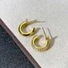 Fashion Simple Ttifeeny Серьги универсальные V-Gold Новые круглые с серьгами с полными алмазами.