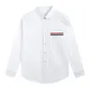 2024 Designers Draai Shirts Business Fashion Casual Shirt Brands Men Spring Slim Fit Shirts Aziatische maat 2252