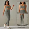 Женские спортивные костюмы Vnazvnasi 2 Pcs Sportswear Спортивная одежда для спортивной одежды для женских фитнес -сет