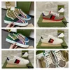 Projektanci Tennis 1977 Sneakers Luksusowe płótno pszczoły butów beżowy niebieski umyty jacquard dżins but as guma haftowany vintage casual sneaker