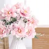 Flores secas seda de orquídea artificial flores de alta calidad ramo de lujo de alta calidad para flores rosadas