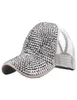 Women Hat Summer Women Rhinestone kapelusz baseball czapka baseballowa oddychająca siatka Bling Diamond Mężczyzna Baseball Cap Casquette Homme A815934581