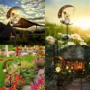 Décorations Jardin Solar Light Outdoor Décorative Lune Fée Globe Globe ange décor imperméable Lampe solaire imperméable pour la pelouse PATHE Courté